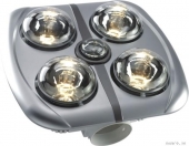 Đèn sưởi nhà tắm Kottmann 4 bóng bạc